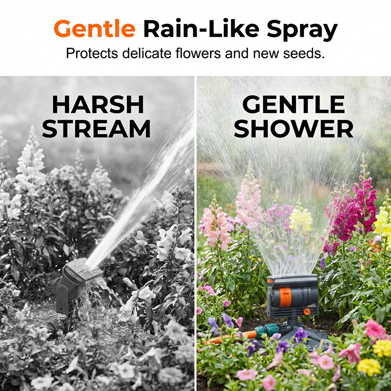 Verstelbare Tuinsprinkler met Ingebouwd Vuilfilter voor Gazonbewatering