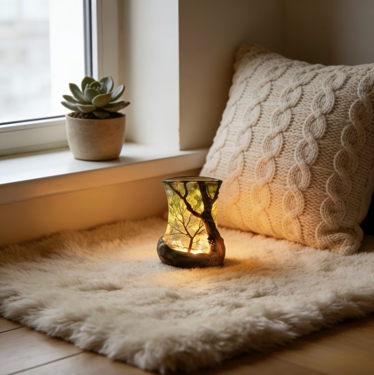 LED-sfeerlamp met boomschaduwprojectie voor thuis