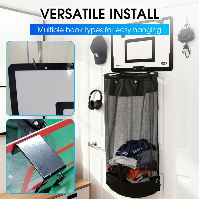Basketbal Wasmand voor aan de Deur of Muur – Speels & Ruimtebesparend