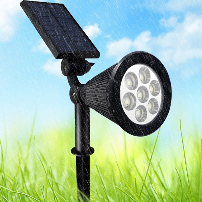 Zonne-energie LED-buitenspot – automatische tuinverlichting zonder stroom