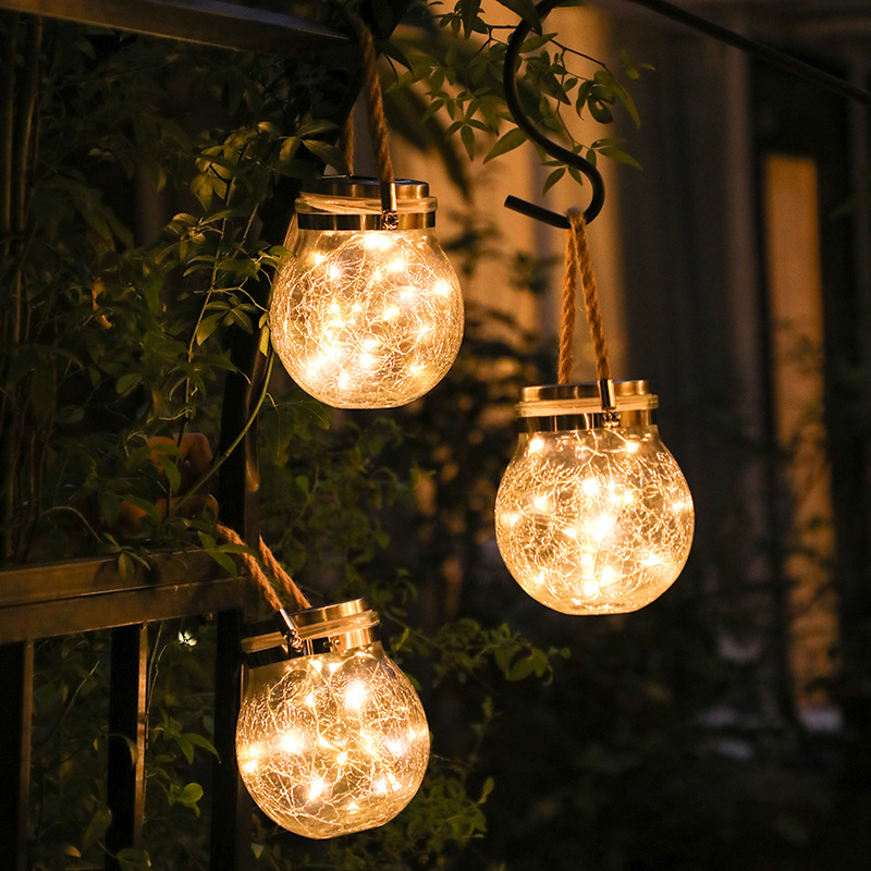 Solar lantaarn voor buiten – warm wit decoratief licht zonder stroom