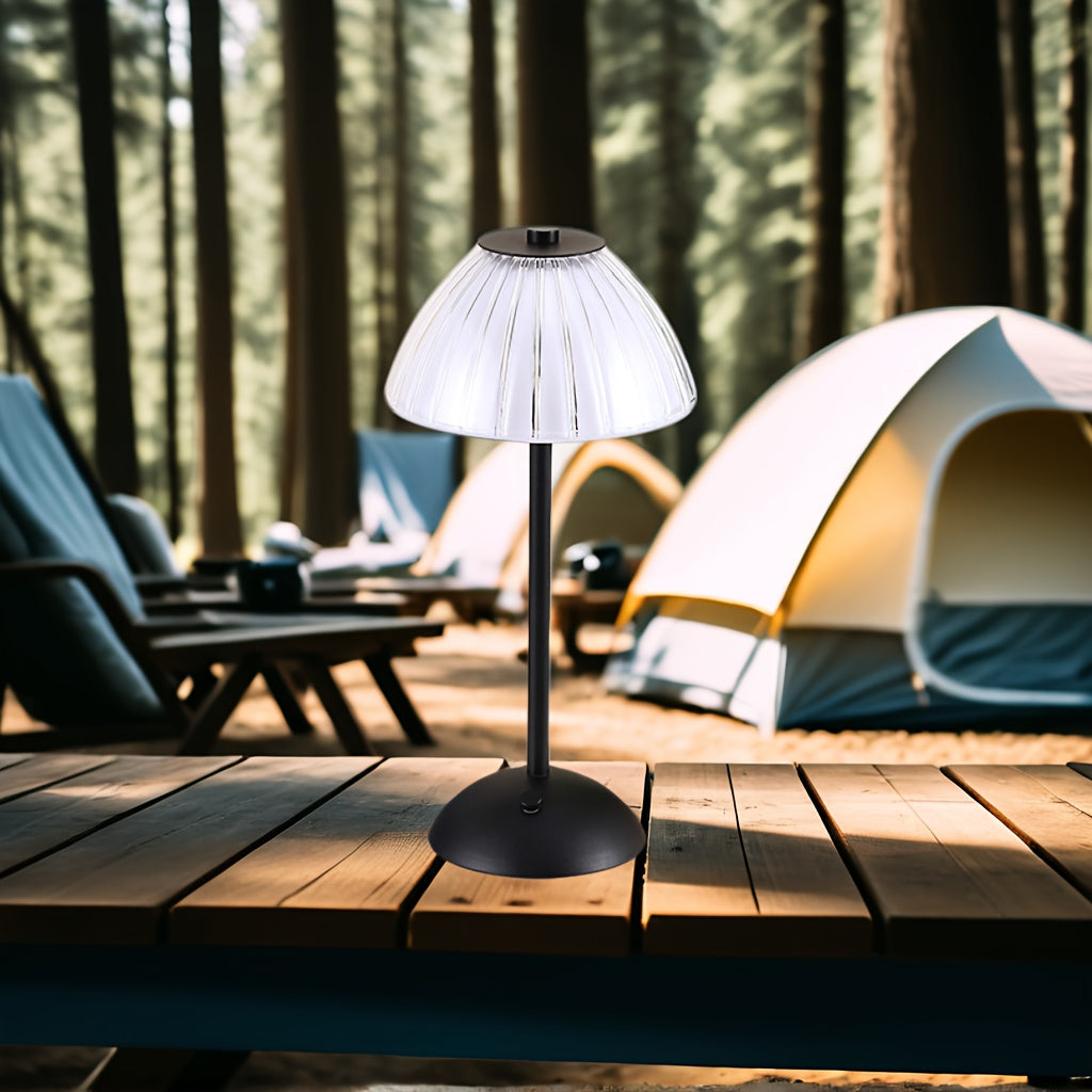 Dimbare LED tafellamp met kristallen kap – sfeerverlichting binnen