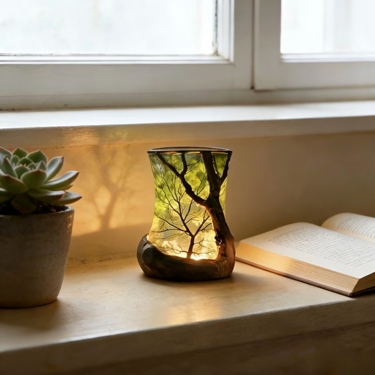 LED-sfeerlamp met boomschaduwprojectie voor thuis