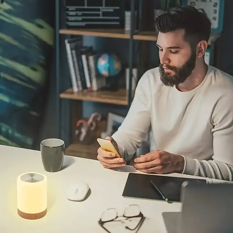 Dimbaar LED-nachtlampje met kleurwisseling voor slaapkamer