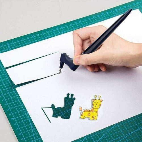Precisie Snijgereedschap met 360° Draaimes voor Papier, Stof & Folie