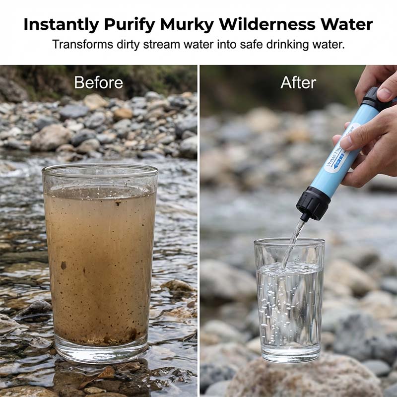 Zwaartekracht Waterfilter Pompvrij – Drinkwater voor Camping & Nood