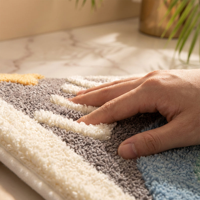 Badkamermat met raketendesign – antislip en extra absorberend