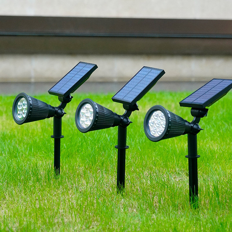 Zonne-energie LED-buitenspot – automatische tuinverlichting zonder stroom