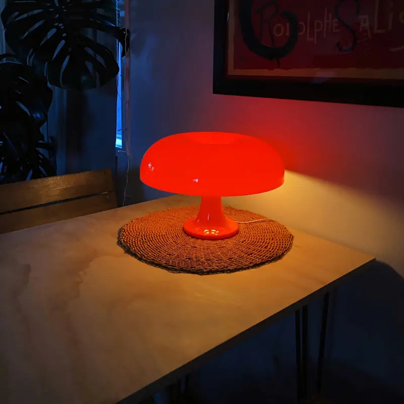 Draagbare paddenstoellamp met LED – draadloos en sfeervol