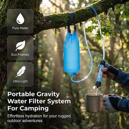 Zwaartekracht Waterfilter Pompvrij – Drinkwater voor Camping & Nood