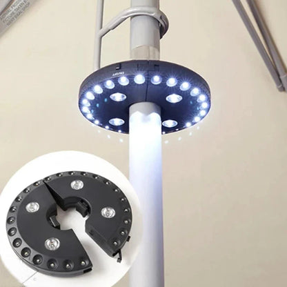 Draadloze LED Buitenlamp met Klem voor Parasol en Terras