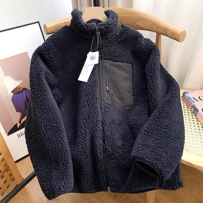 Dames sherpa jack met rits – warm en stijlvol voor koele dagen