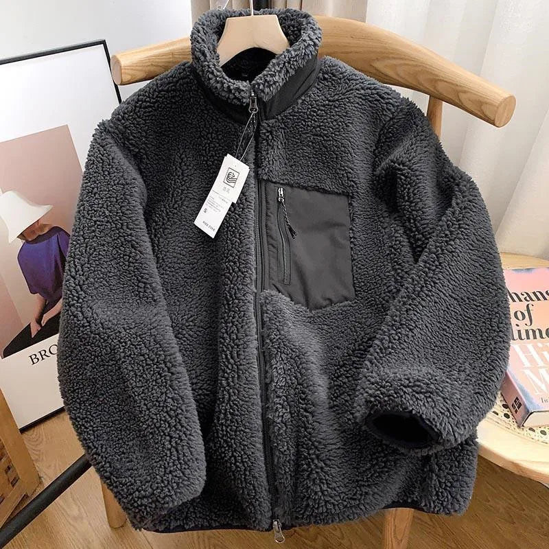 Dames sherpa jack met rits – warm en stijlvol voor koele dagen