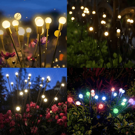 Zonne-energie Tuinverlichting met Glimwormjeseffect – Solar LED Buitenlamp