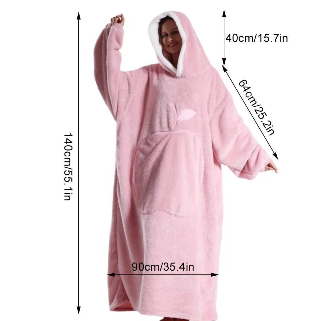 Fleece Hoodie Oversized – zacht, warm en onbeperkt beweeglijk