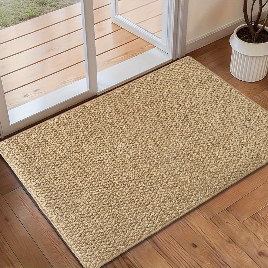 Tapijt met antislip onderkant en gevlochten patroon voor binnen