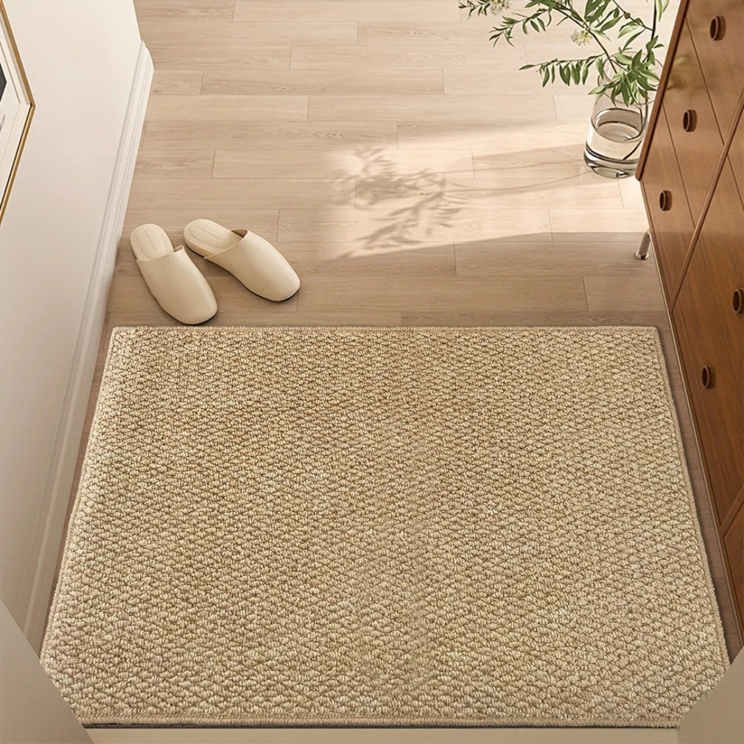 Tapijt met antislip onderkant en gevlochten patroon voor binnen