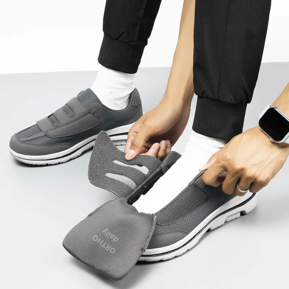 Brede schoenen met klittenband voor gevoelige voeten – extra comfort
