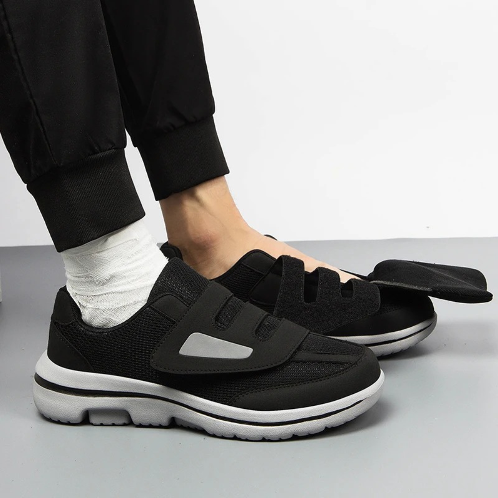 Brede schoenen met klittenband voor gevoelige voeten – extra comfort