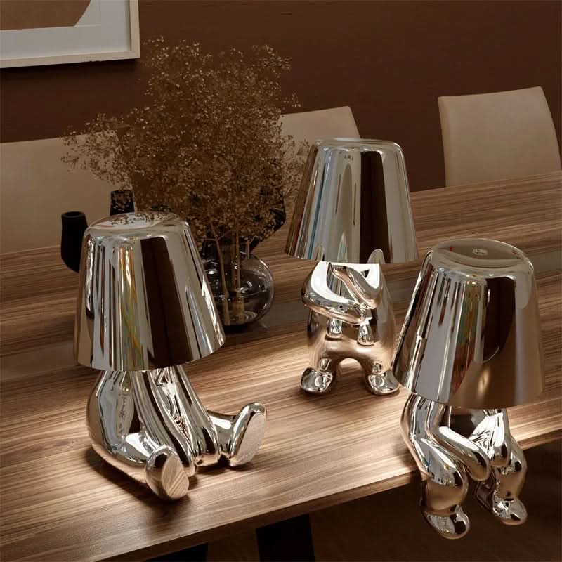 Dimbare LED tafellamp van metaal en acryl – modern design