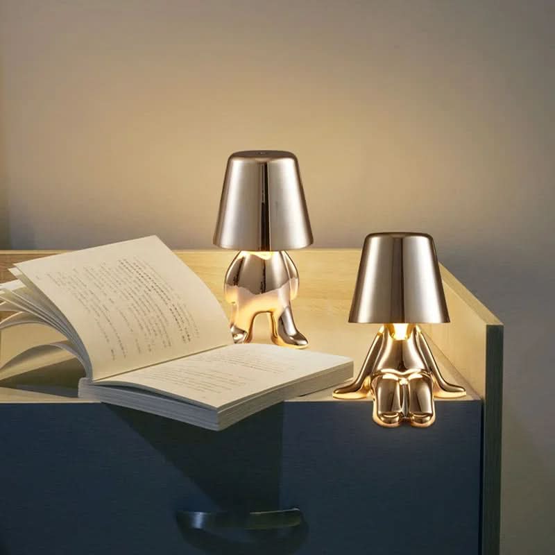 Dimbare LED tafellamp van metaal en acryl – modern design