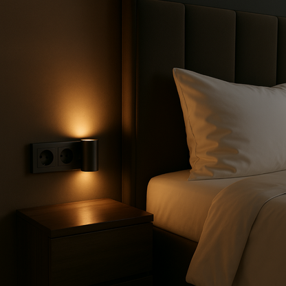 Dimbaar LED-Nachtlampje voor Stopcontact – Warmwit Licht