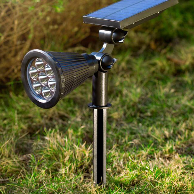 Zonne-energie LED-buitenspot – automatische tuinverlichting zonder stroom