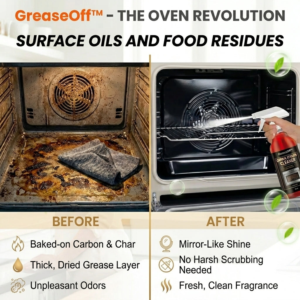 Krachtige Ovenreiniger Spray – Vetoplosser voor Oven, Kookplaat & Grill