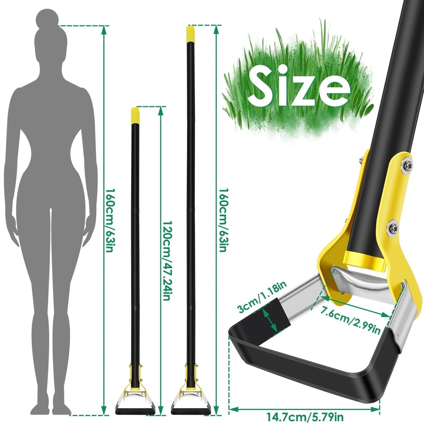 Ergonomische Tuinhak met Lange Steel – Onkruid Wieden Zonder Bukken