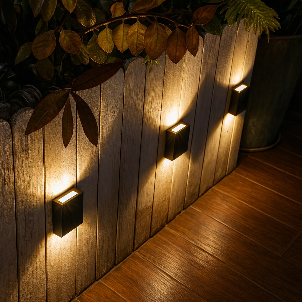 Zonne-energie LED Wandlamp voor Buiten – IP65 Weerbestendig