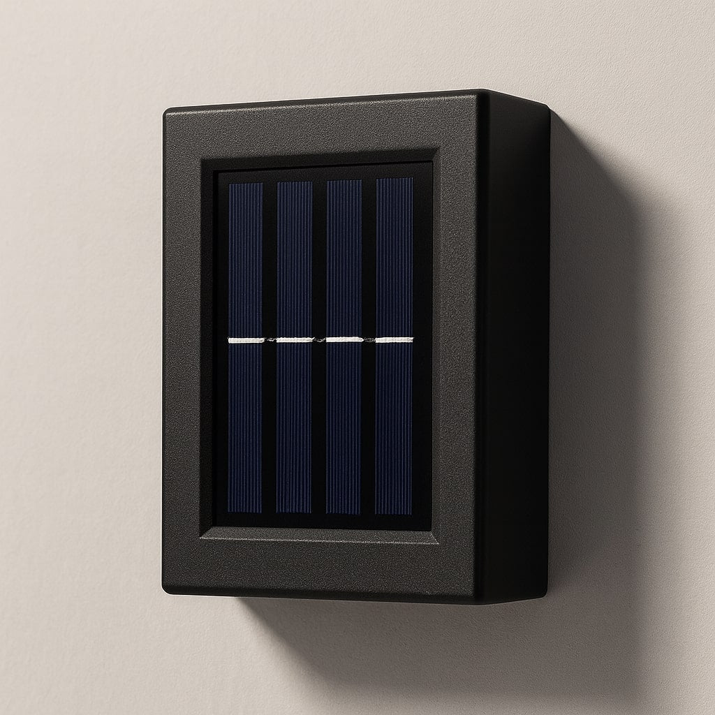Zonne-energie LED Wandlamp voor Buiten – IP65 Weerbestendig