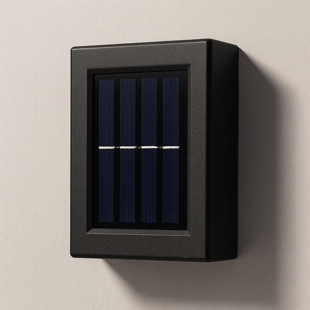 Zonne-energie LED Wandlamp voor Buiten – IP65 Weerbestendig