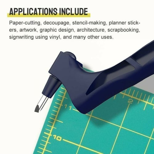 Precisie Snijgereedschap met 360° Draaimes voor Papier, Stof & Folie