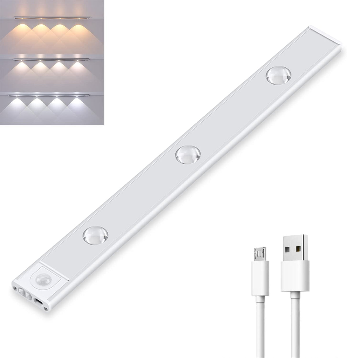 Draadloze LED-lamp met bewegingssensor en 3 lichttemperaturen