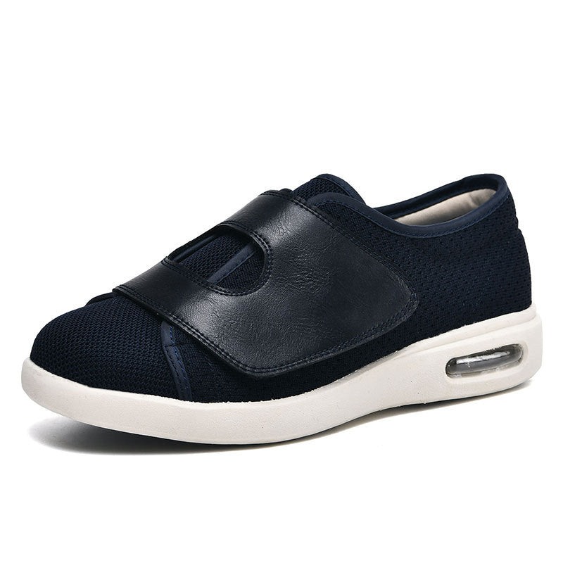 Extra brede schoenen voor gezwollen voeten met klittenband