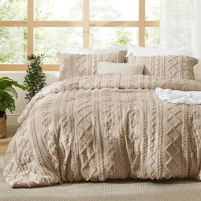Getuft Boho Beddengoed Set – zachte deken voor elk seizoen