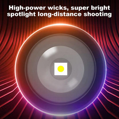LED Zaklamp met Powerbankfunctie – Oplaadbaar, Zoombaar & Weerbestendig