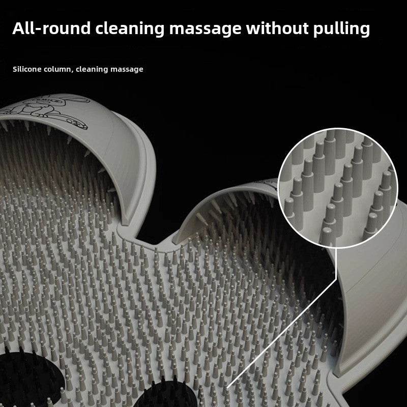 Voetmat met Borstelhaartjes voor Reiniging, Massage en Peeling onder de Douche