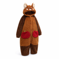 Knus capuchonbadjas met afneembare staart van polyester