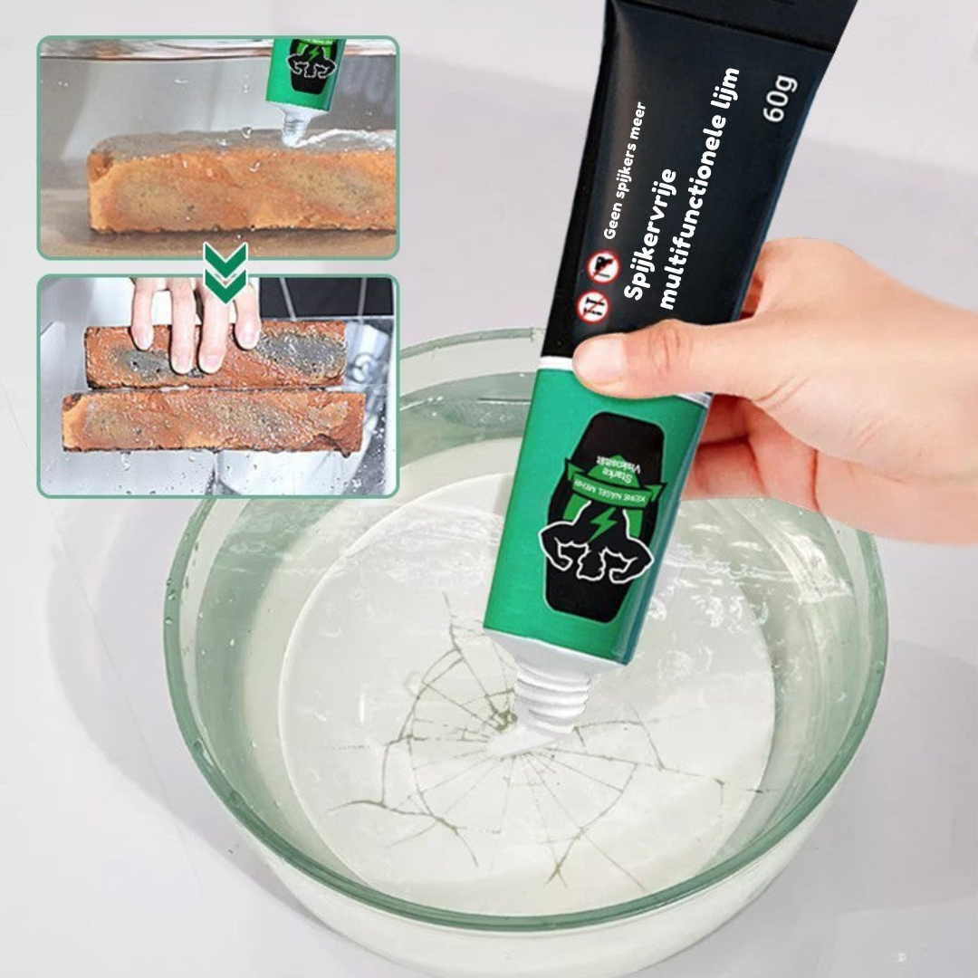 Universele Alleslijm 2-Pack – Sterk Hechten Zonder Spijkers of Schroeven
