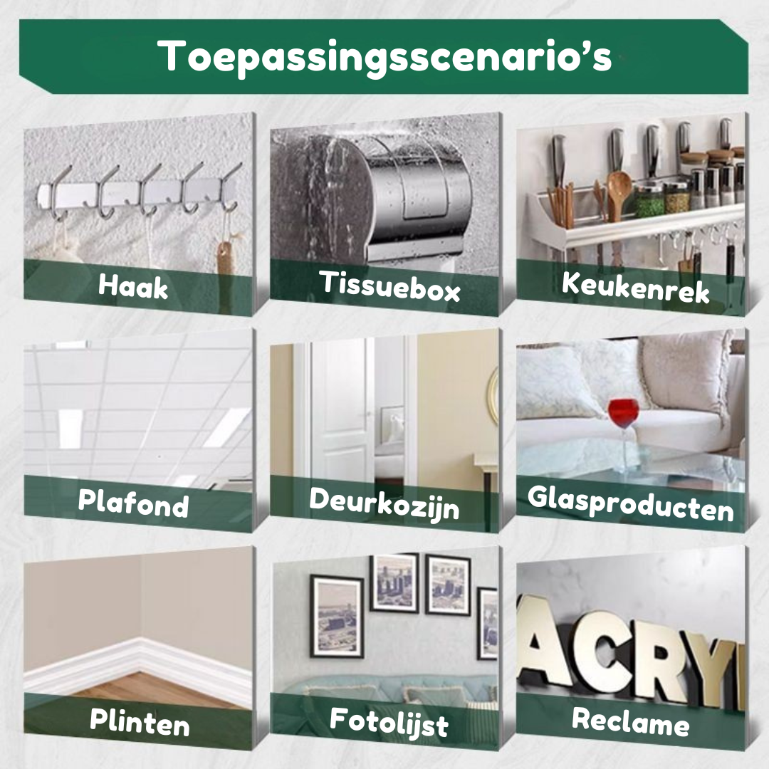 Universele Alleslijm 2-Pack – Sterk Hechten Zonder Spijkers of Schroeven