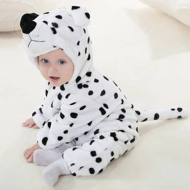 Baby romper met tiermotief – zacht, ademend en comfortabel