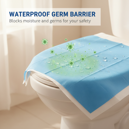 Wegwerp Toiletbrilbeschermer voor Openbare Toiletten – Waterdicht & Antislip