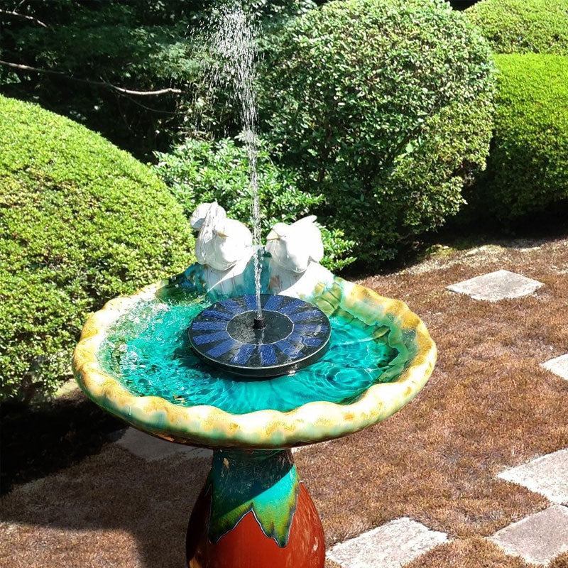 Drijvende Zonnefontein voor Tuinvijver en Vogelbad – Kabelloos op Zonne-energie