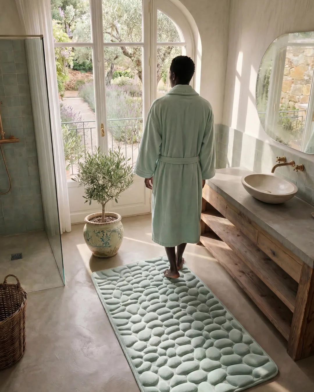 Sneldrogende Badmat met Antislip – Zacht & Hygiënisch voor de Badkamer