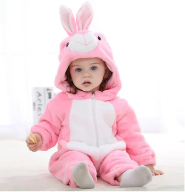 Baby romper met tiermotief – zacht, ademend en comfortabel