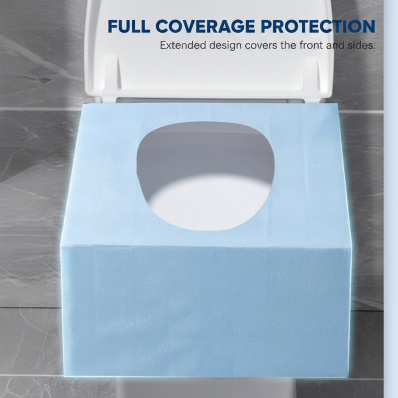 Wegwerp Toiletbrilbeschermer voor Openbare Toiletten – Waterdicht & Antislip