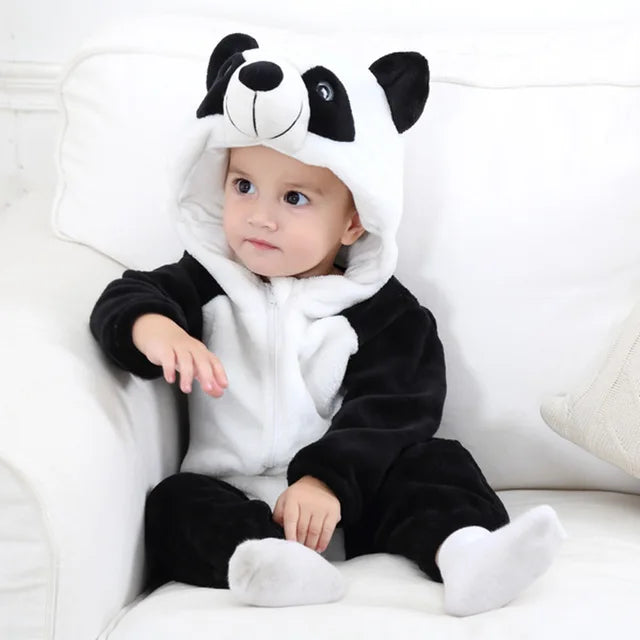 Baby romper met tiermotief – zacht, ademend en comfortabel