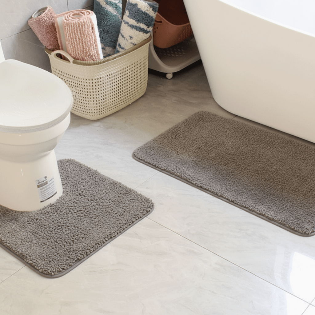 Microvezel badmat met antislip – zacht, absorberend en sneldrogend