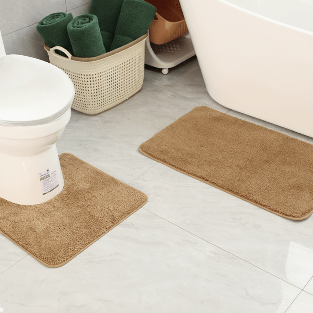 Microvezel badmat met antislip – zacht, absorberend en sneldrogend